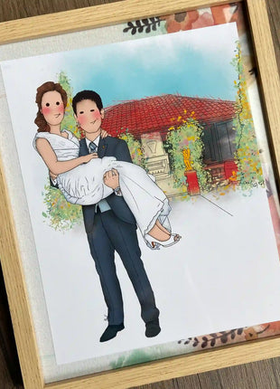 Ilustracion Personalizada Boda desde Foto