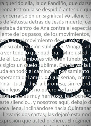 Detalle del texto completo de La Regenta de Clarin en microimpresion de alta definicion
